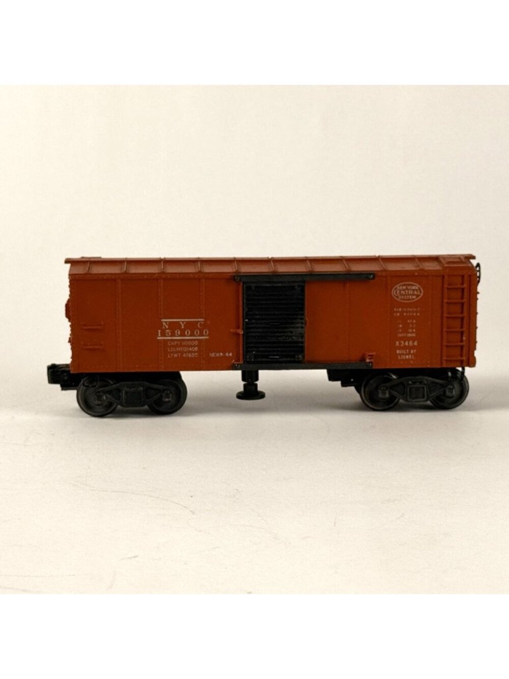 Lionel New York Central X3464 Operating Boxcar O Gauge Orange/Black Vintage Trai